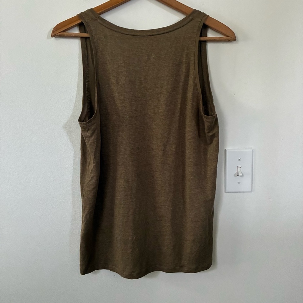Majestic Filatures Deluxe Teeshirt Stretch Linen Tank Top - Picture 2 of 5